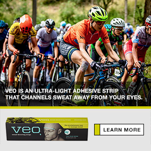 VEO is an ultra-light adhesive strip that channels sweat away from your eyes