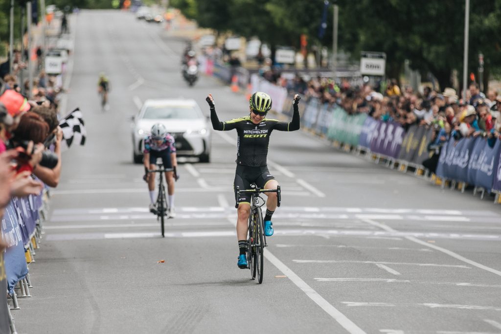  Mitchelton-SCOTT's Amanda Spratt wins the 2020 Australian Nats